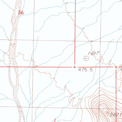 United States Geological Survey Stepladder Mountains SW, CA (1985, 24000-Scale) digital map