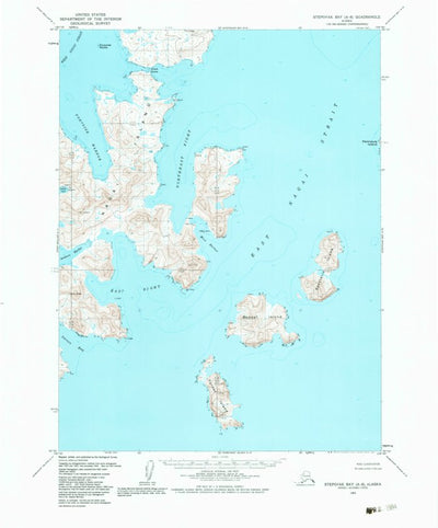 United States Geological Survey Stepovak Bay A-6, AK (1963, 63360-Scale) digital map
