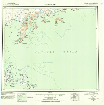 United States Geological Survey Stepovak Bay, AK (1951, 250000-Scale) digital map