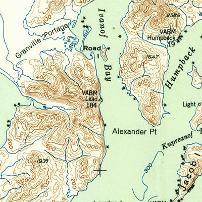 United States Geological Survey Stepovak Bay, AK (1951, 250000-Scale) digital map
