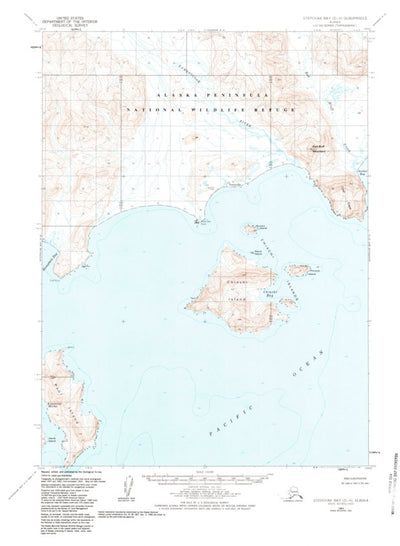 United States Geological Survey Stepovak Bay D-4, AK (1963, 63360-Scale) digital map