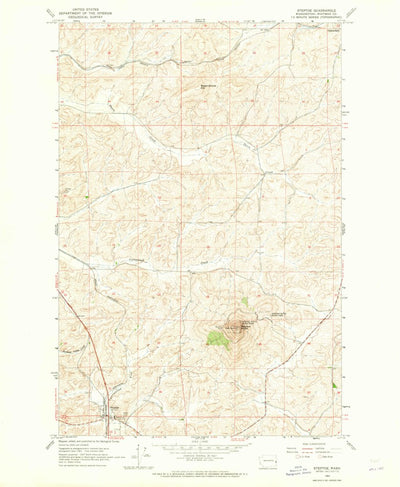 United States Geological Survey Steptoe, WA (1964, 24000-Scale) digital map