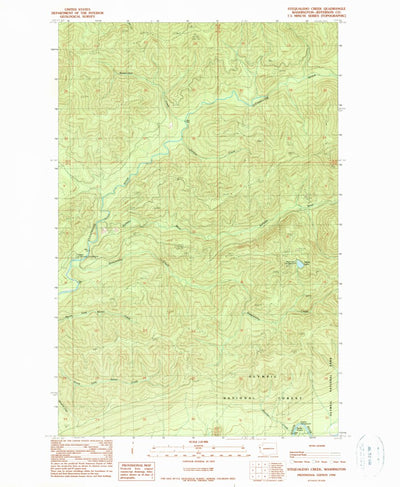 United States Geological Survey Stequaleho Creek, WA (1990, 24000-Scale) digital map