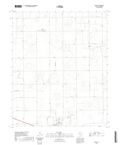 United States Geological Survey Sterley, TX (2022, 24000-Scale) digital map