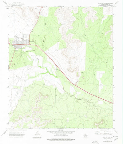 United States Geological Survey Sterling City, TX (1972, 24000-Scale) digital map