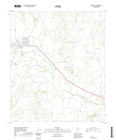 United States Geological Survey Sterling City, TX (2022, 24000-Scale) digital map