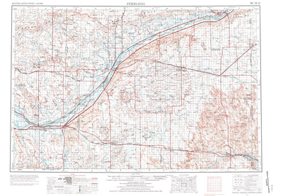 United States Geological Survey Sterling, CO-NE-KS (1954, 250000-Scale) digital map