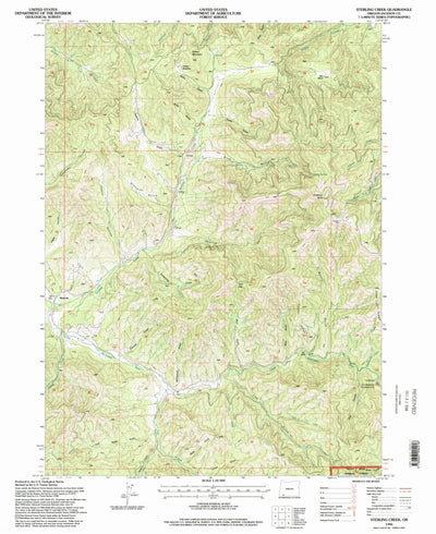 United States Geological Survey Sterling Creek, OR (1996, 24000-Scale) digital map