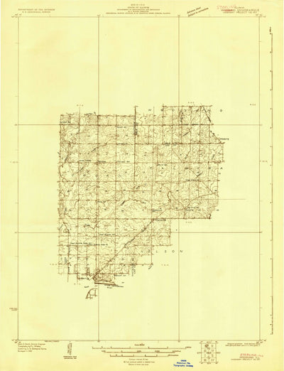 United States Geological Survey Sterling, IL (1930, 48000-Scale) digital map