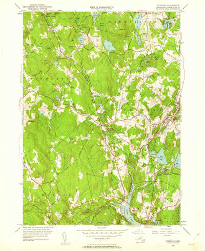 United States Geological Survey Sterling, MA (1950, 24000-Scale) digital map