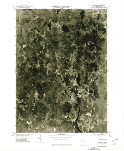 United States Geological Survey Sterling, MA (1975, 25000-Scale) digital map