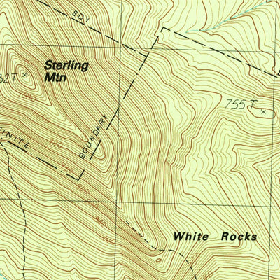 United States Geological Survey Sterling Mountain, VT (1986, 24000-Scale) digital map