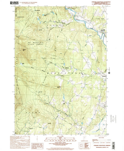 United States Geological Survey Sterling Mountain, VT (1998, 24000-Scale) digital map