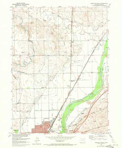 United States Geological Survey Sterling North, CO (1951, 24000-Scale) digital map