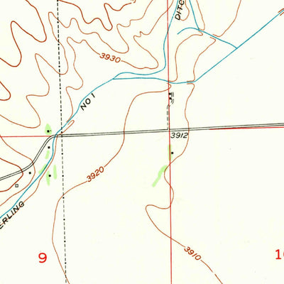 United States Geological Survey Sterling North, CO (1951, 24000-Scale) digital map