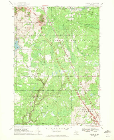 United States Geological Survey Sterling NW, MI (1968, 24000-Scale) digital map