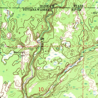 United States Geological Survey Sterling NW, MI (1968, 24000-Scale) digital map