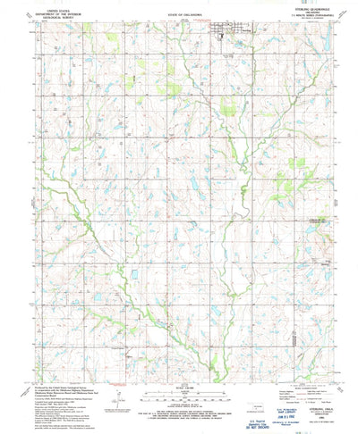 Sterling, OK (1991, 24000-Scale) Map by United States Geological Survey ...