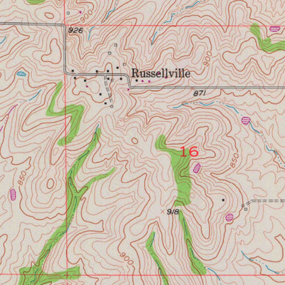 United States Geological Survey Stet, MO (1957, 24000-Scale) digital map