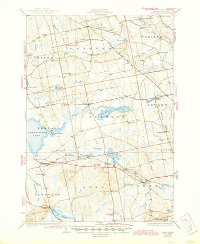 United States Geological Survey Stetson, ME (1935, 62500-Scale) digital map