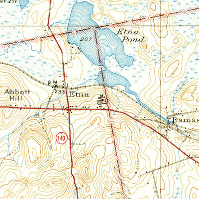 United States Geological Survey Stetson, ME (1935, 62500-Scale) digital map
