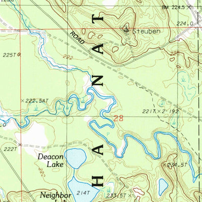 United States Geological Survey Steuben, MI (1983, 24000-Scale) digital map
