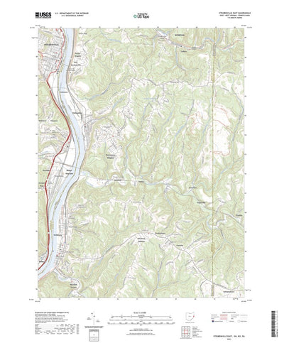 United States Geological Survey Steubenville East, OH (2023, 24000-Scale) digital map