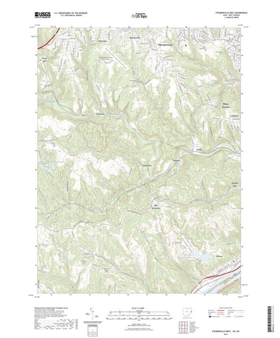 United States Geological Survey Steubenville West, OH (2023, 24000-Scale) digital map