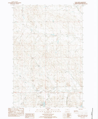 United States Geological Survey Steve Forks, MT (1983, 24000-Scale) digital map