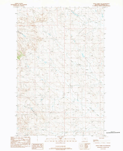 United States Geological Survey Steve Forks SW, MT (1983, 24000-Scale) digital map
