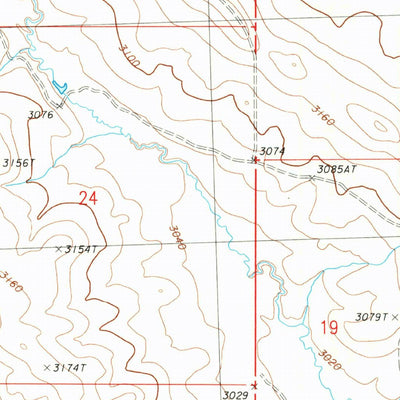 United States Geological Survey Steve Forks SW, MT (1983, 24000-Scale) digital map