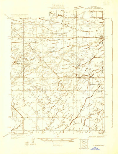 United States Geological Survey Stevens, CA (1929, 31680-Scale) digital map