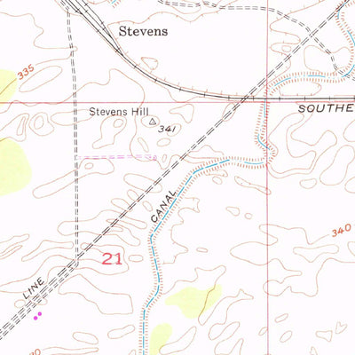 United States Geological Survey Stevens, CA (1954, 24000-Scale) digital map