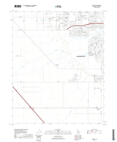 United States Geological Survey Stevens, CA (2018, 24000-Scale) digital map