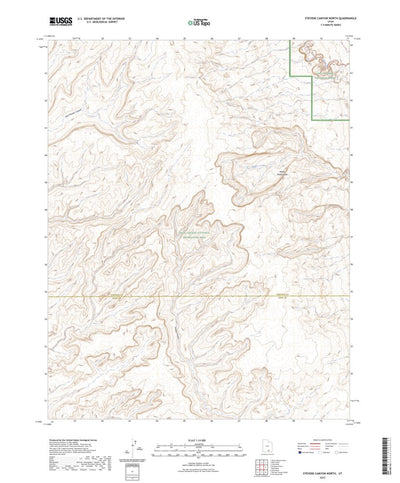 United States Geological Survey Stevens Canyon North, UT (2023, 24000-Scale) digital map