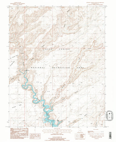 United States Geological Survey Stevens Canyon South, UT (1987, 24000-Scale) digital map