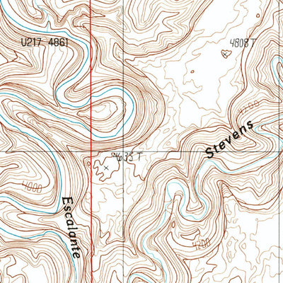 United States Geological Survey Stevens Canyon South, UT (1987, 24000-Scale) digital map