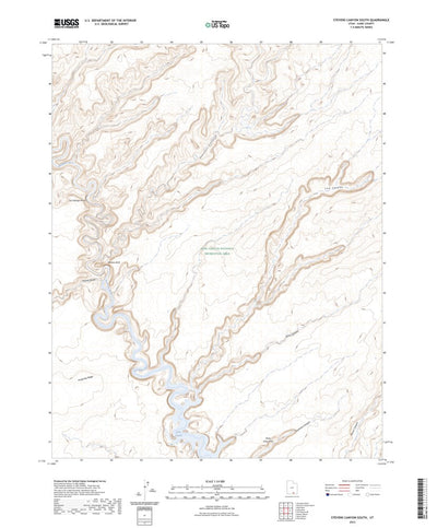 United States Geological Survey Stevens Canyon South, UT (2023, 24000-Scale) digital map