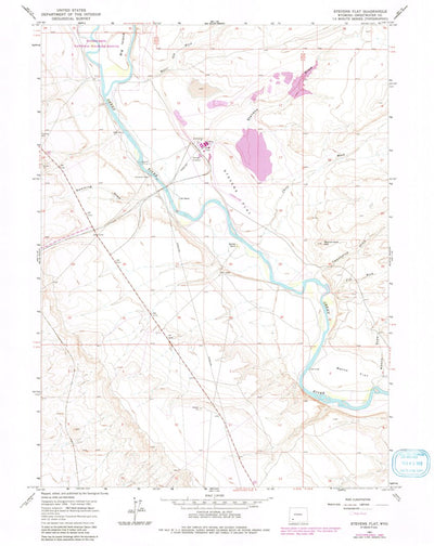 United States Geological Survey Stevens Flat, WY (1961, 24000-Scale) digital map