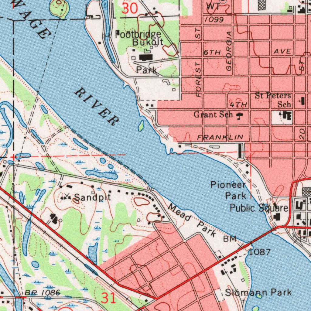 Stevens Point, WI (1970, 24000-Scale) Map by United States Geological ...