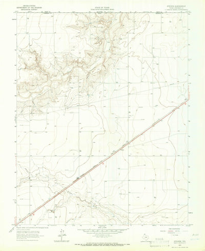 United States Geological Survey Stevens, TX (1965, 24000-Scale) digital map