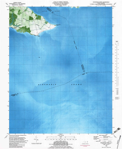 United States Geological Survey Stevenson Point, NC (1982, 24000-Scale) digital map