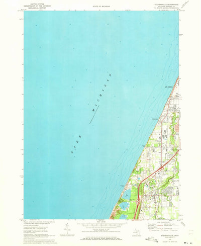 United States Geological Survey Stevensville, MI (1970, 24000-Scale) digital map