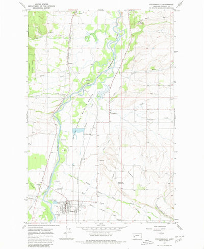 United States Geological Survey Stevensville, MT (1967, 24000-Scale) digital map