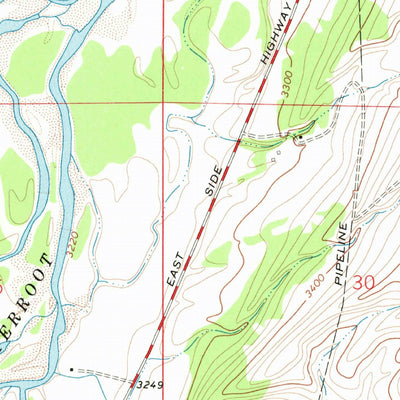 United States Geological Survey Stevensville, MT (1967, 24000-Scale) digital map