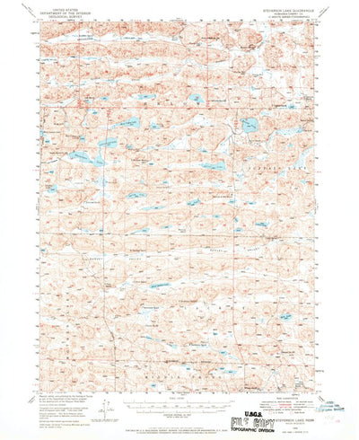 United States Geological Survey Steverson Lake, NE (1949, 62500-Scale) digital map