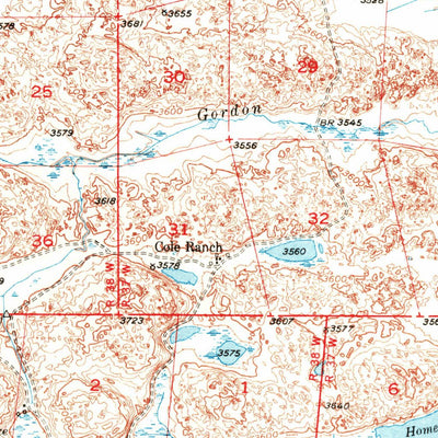 United States Geological Survey Steverson Lake, NE (1949, 62500-Scale) digital map