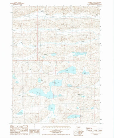 United States Geological Survey Steverson Lake, NE (1987, 24000-Scale) digital map