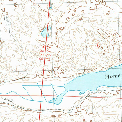 United States Geological Survey Steverson Lake, NE (1987, 24000-Scale) digital map