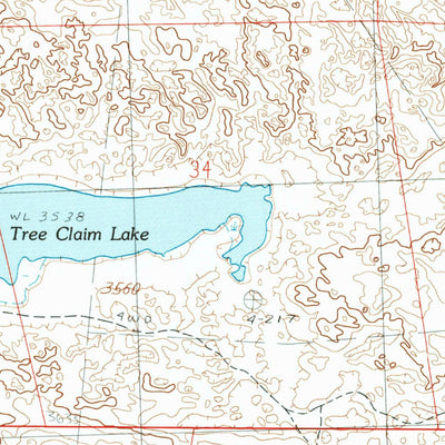 United States Geological Survey Steverson Lake, NE (1987, 24000-Scale) digital map